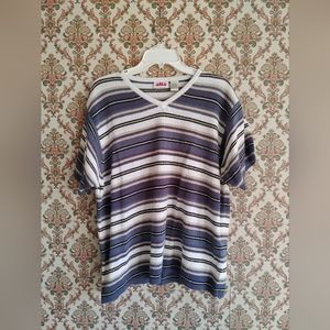 Vintage Striped Coastal Grandma Shirt